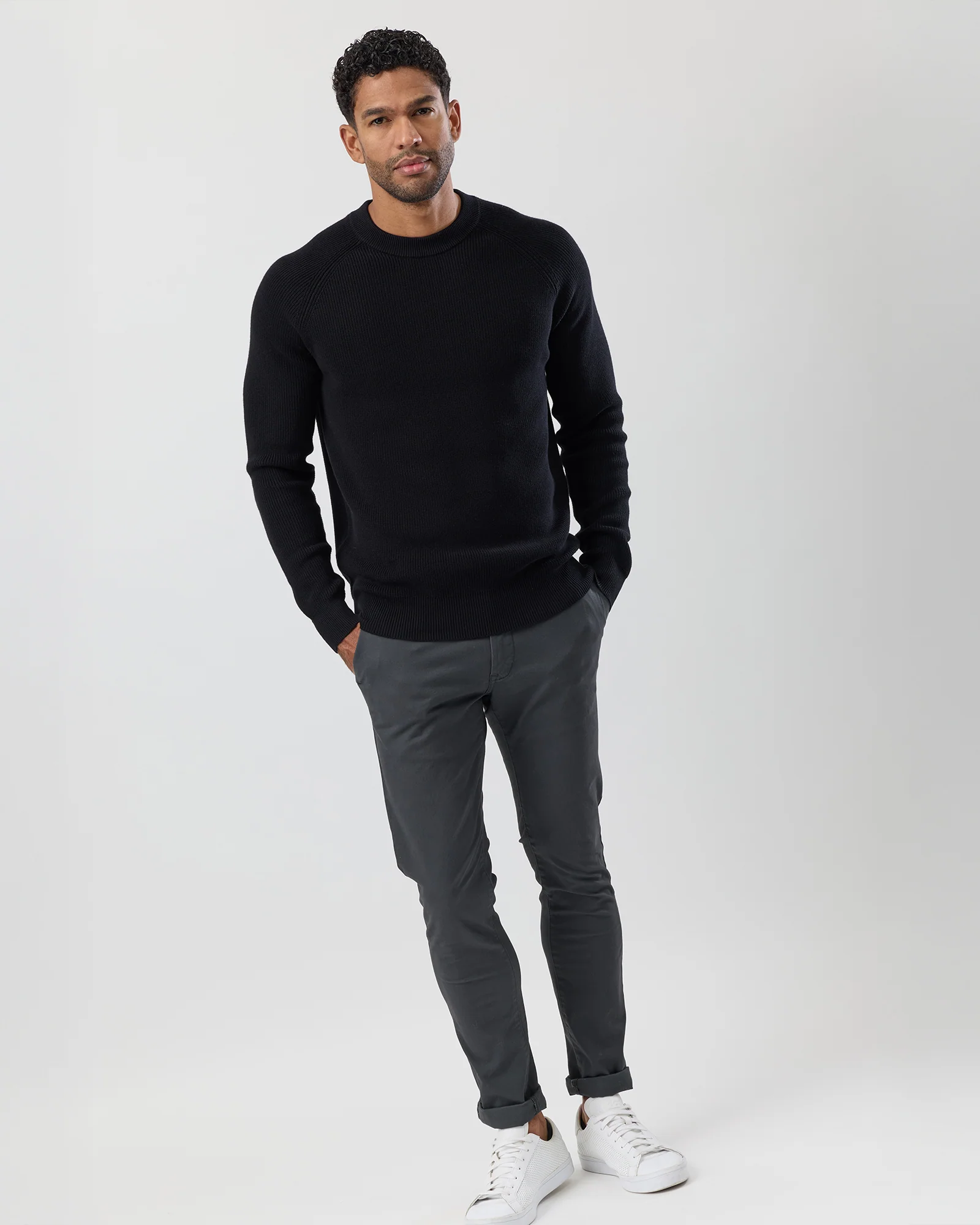 FISHERMAN'S RIB COTTON KNIT - Image 3
