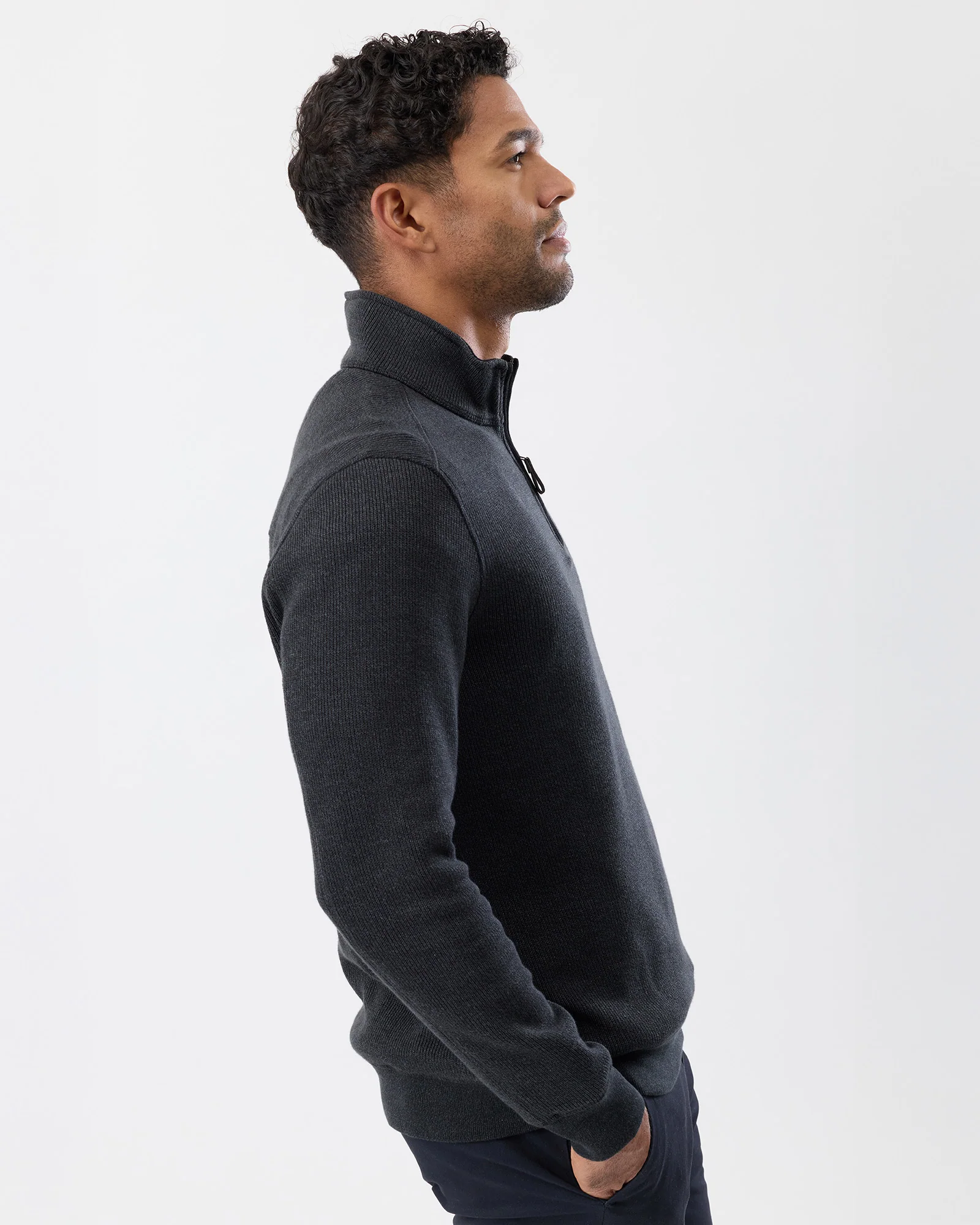 FRENCH RIB HALF ZIP - Image 3