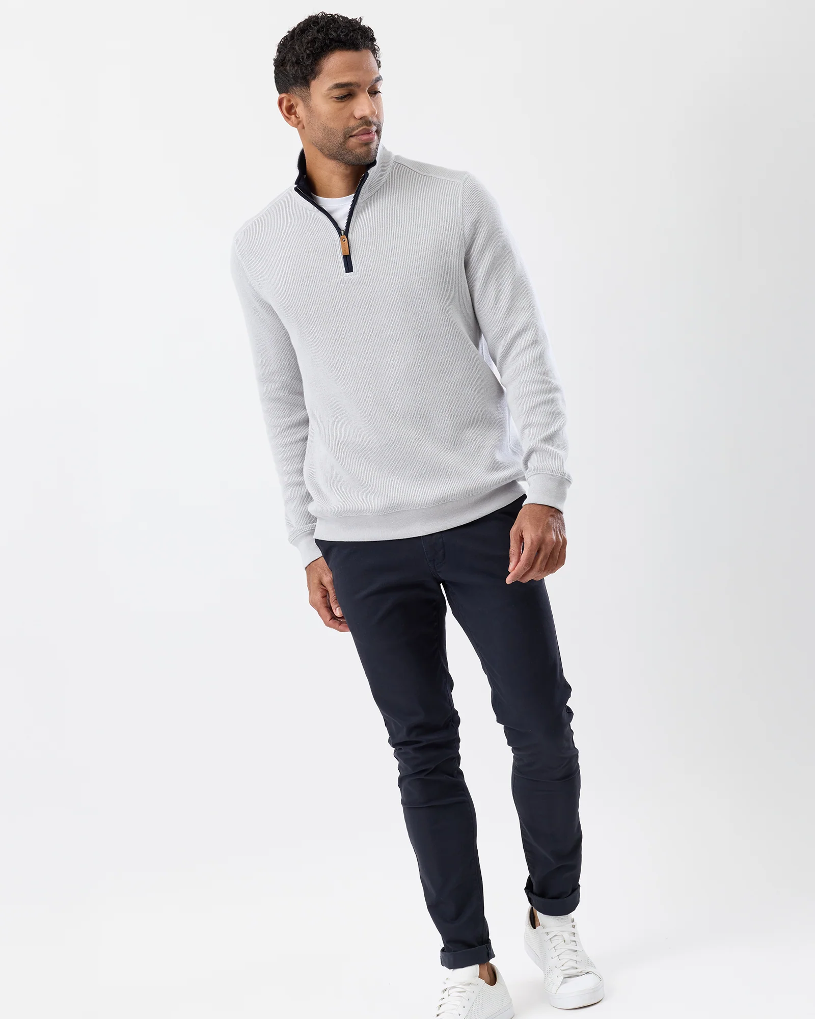 FRENCH RIB HALF ZIP - Image 4