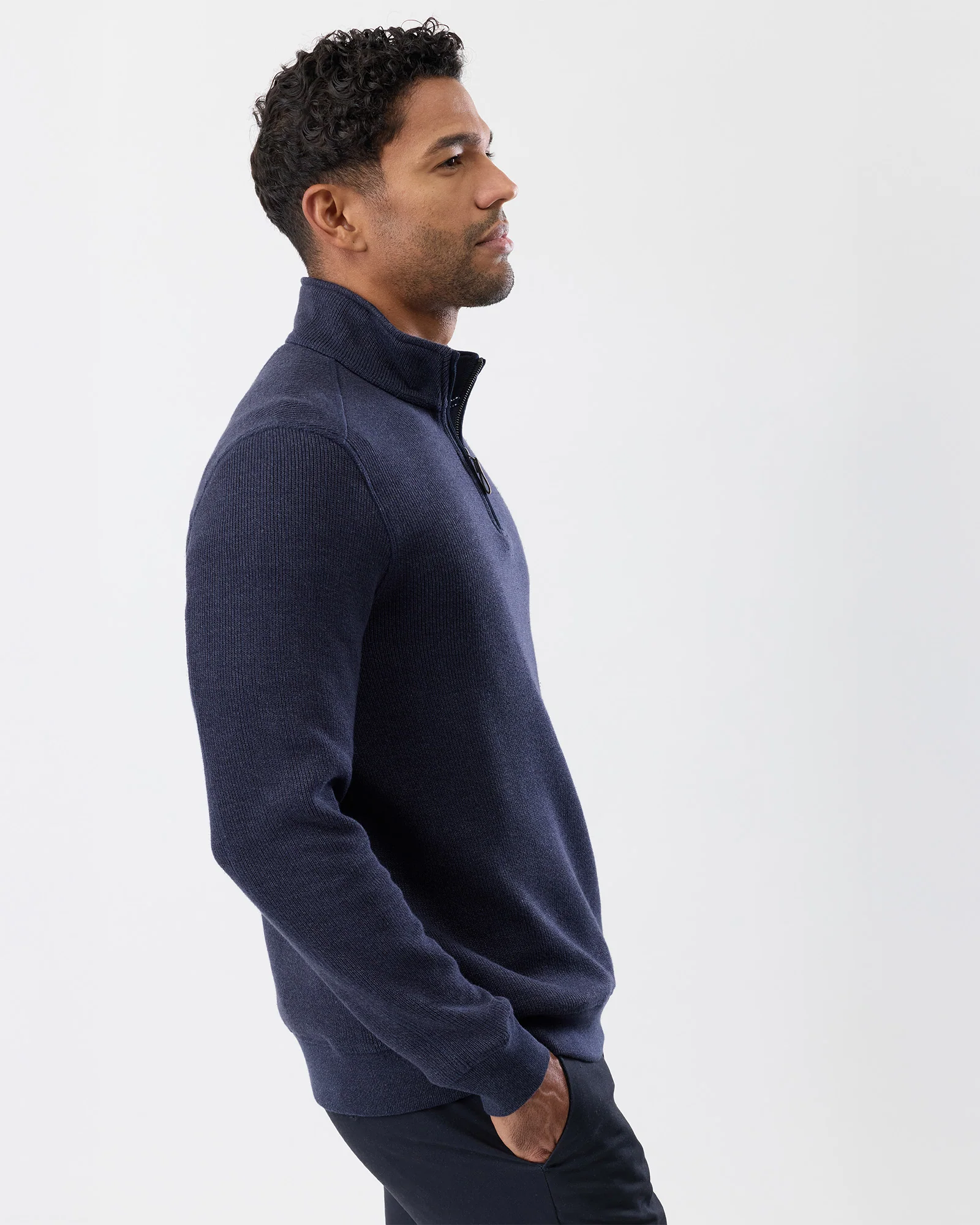 FRENCH RIB HALF ZIP - Image 3