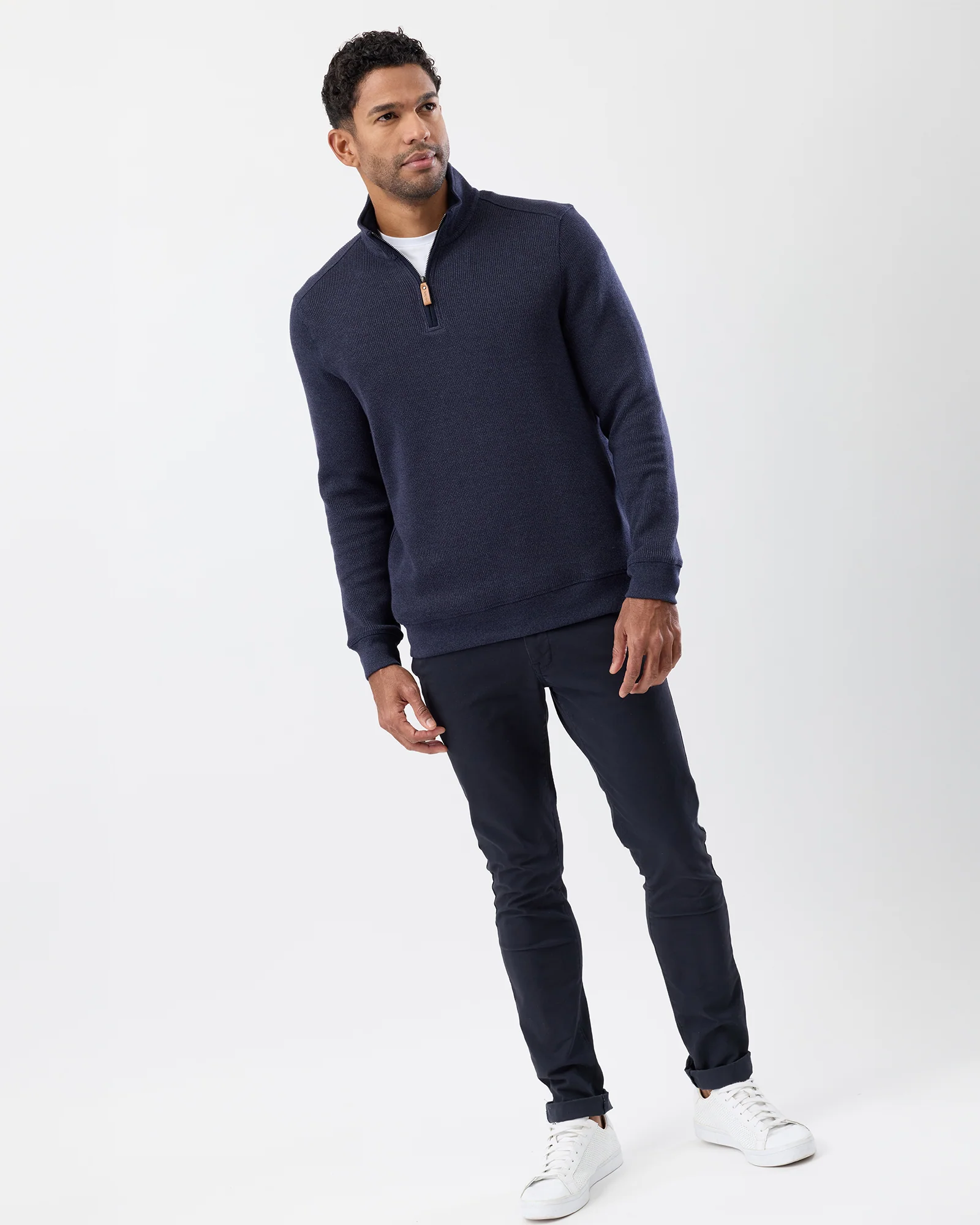 FRENCH RIB HALF ZIP - Image 5