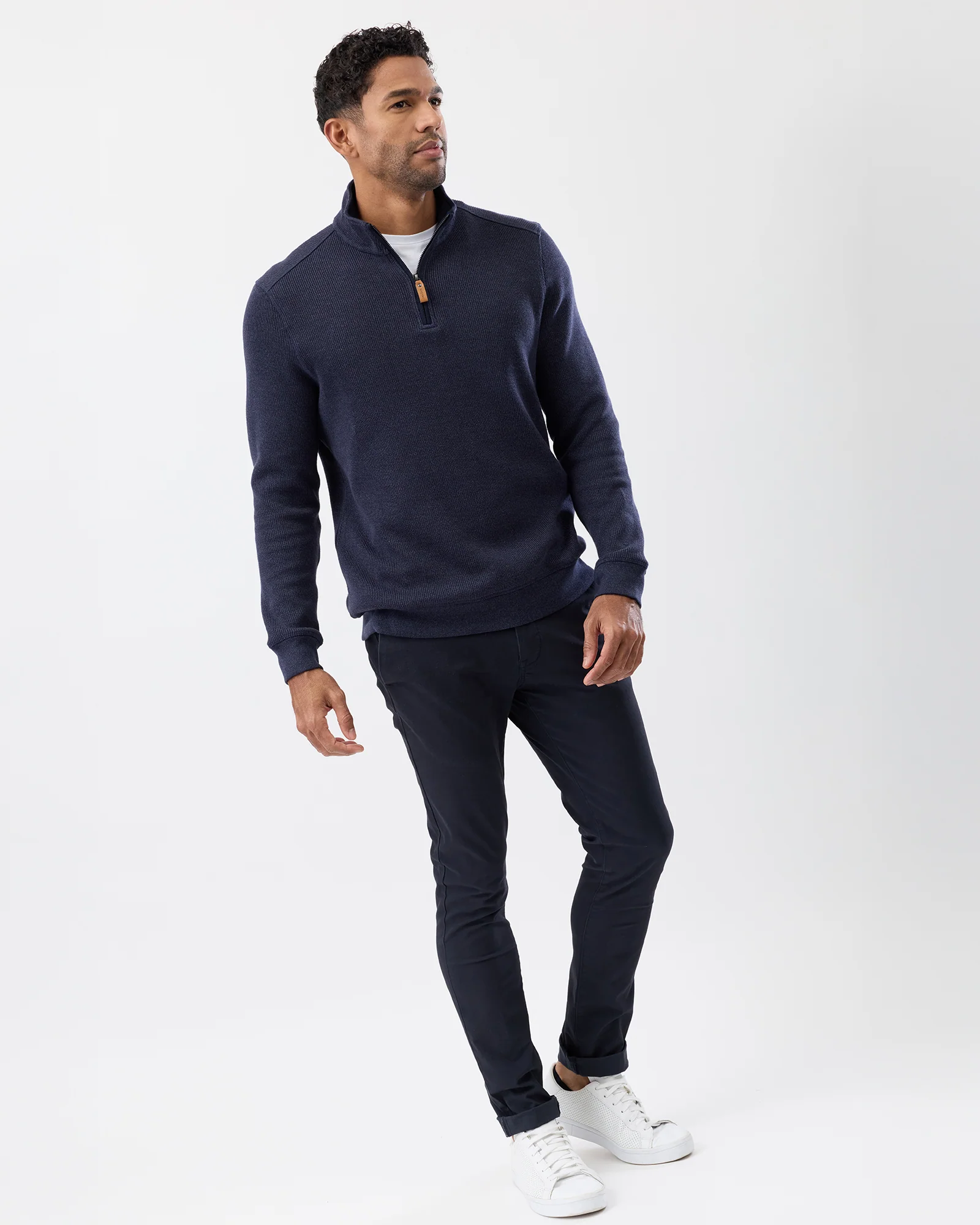 FRENCH RIB HALF ZIP - Image 6